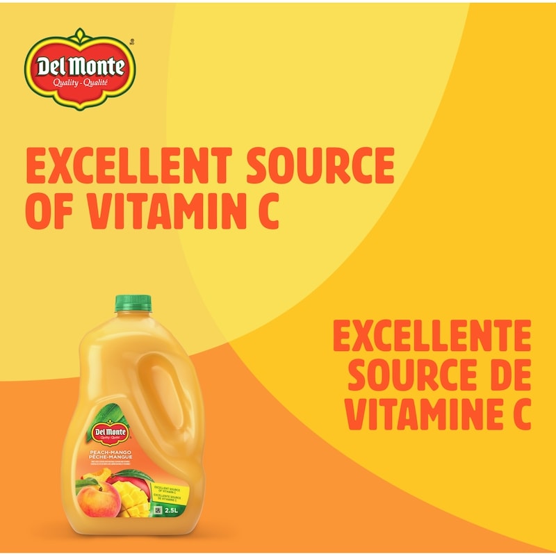 Peach-Mango Fruit Juice Cocktail