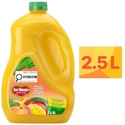 Del Monte Cocktail de jus de fruits pêche-mangue 2.5 l, 0,28 $/100ml