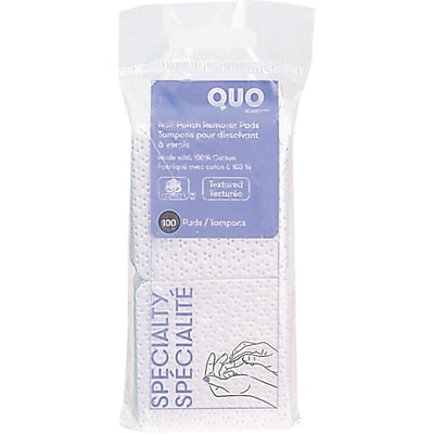 Quo Tampon pour dissilvant verinis ongle 100 ea, 0,04 $/1ch
