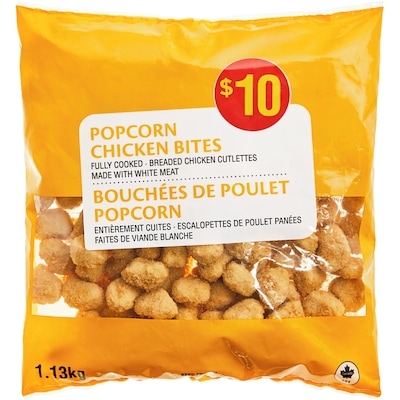 null Popcorn Chicken Bites 1.13 kg, $0.88/100g