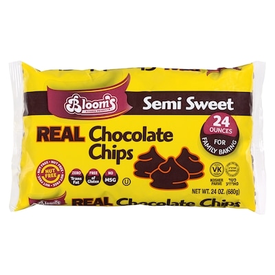Blooms Real Chocolate Chips Semi Sweet 680 g, $4.04/100g