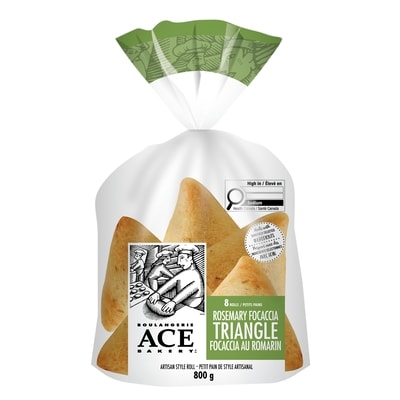 Boulangerie ACE Triangle focaccia au romarin 800 g, 0,97 $/100g