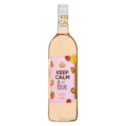 KEEP CALM Flavoured Wine Beverage Crisp Strawberry (ID required at pick-up) 1 l, $0.90/100ml