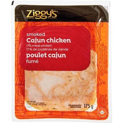 Ziggy’s Poulet cajun fumé, en tranches 175 g, 2,29 $/100g