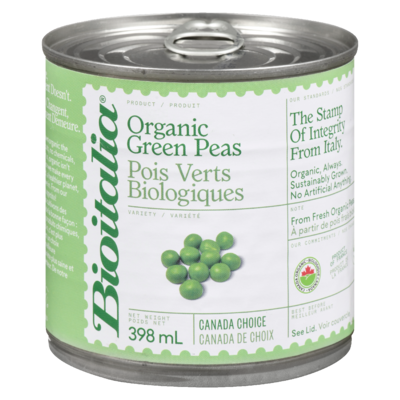 Bioitalia Organic Green Peas 398 ml, $0.83/100ml