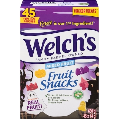 Welch's Mixed Fruit Snacks, 45 Fun Size 630 g, $1.74/100g
