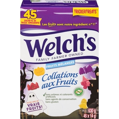 Welch’s Collations aux fruits mélangés 45 pièces 630 g, 1,74 $/100g