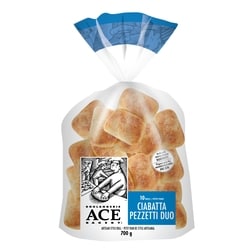 Boulangerie ACE Ciabatta pezzetti duo 700 g, 1,04 $/100g