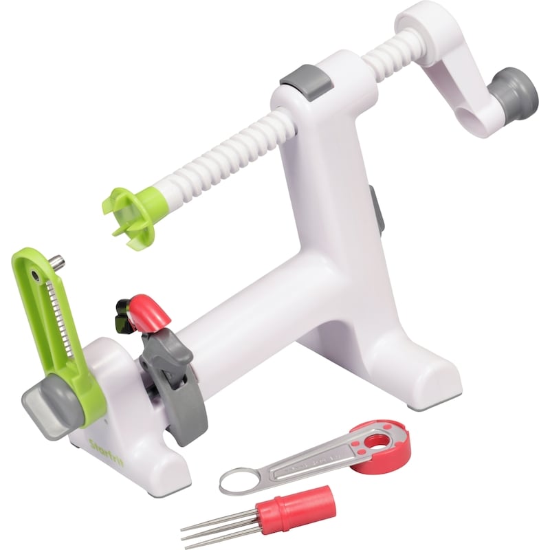 Propeeler, Corer And Spiralizer For Apples And Potatoes