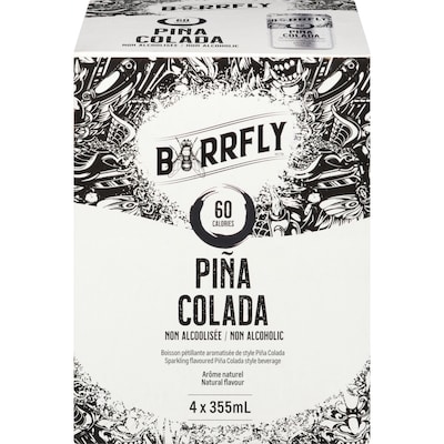Barrfly Boisson pétillante aromatisée de style piña colada non alcoolisée 4x355.0 ml, 0,84 $/100ml