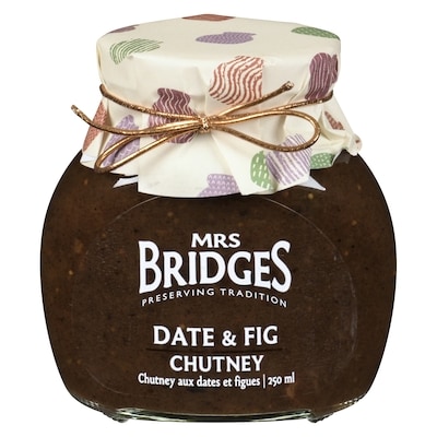 Mrs Bridge Chutney aux dates et figues 295 g, 3,73 $/100g