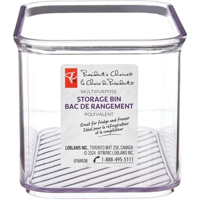 President's Choice Small Multipurpose Storage Bin 1 ea, $3.00/1ea