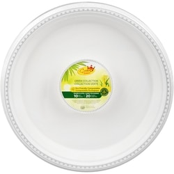 Crown Green Collection Round Plates 1 ea, $7.99/1ea