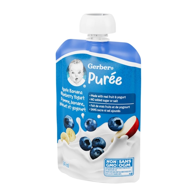 Apple Banana Blueberry Yogurt Purée