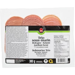 Royal Trio sous-marin, en tranches 300 g, 2,00 $/100g