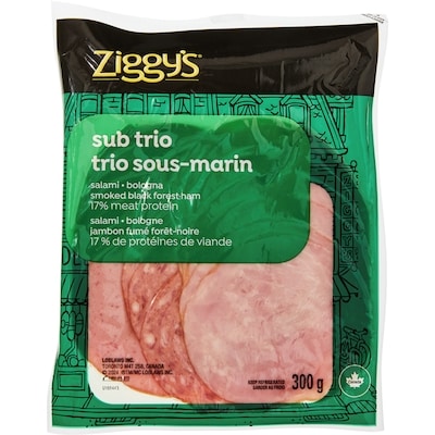 Ziggy's Sub Trio Slices 300 g, $2.33/100g