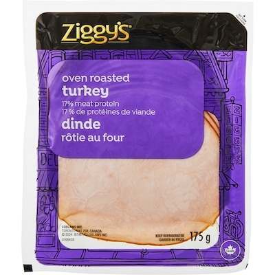 Ziggy’s Dinde rôtie au four, en tranches 175 g, 2,29 $/100g