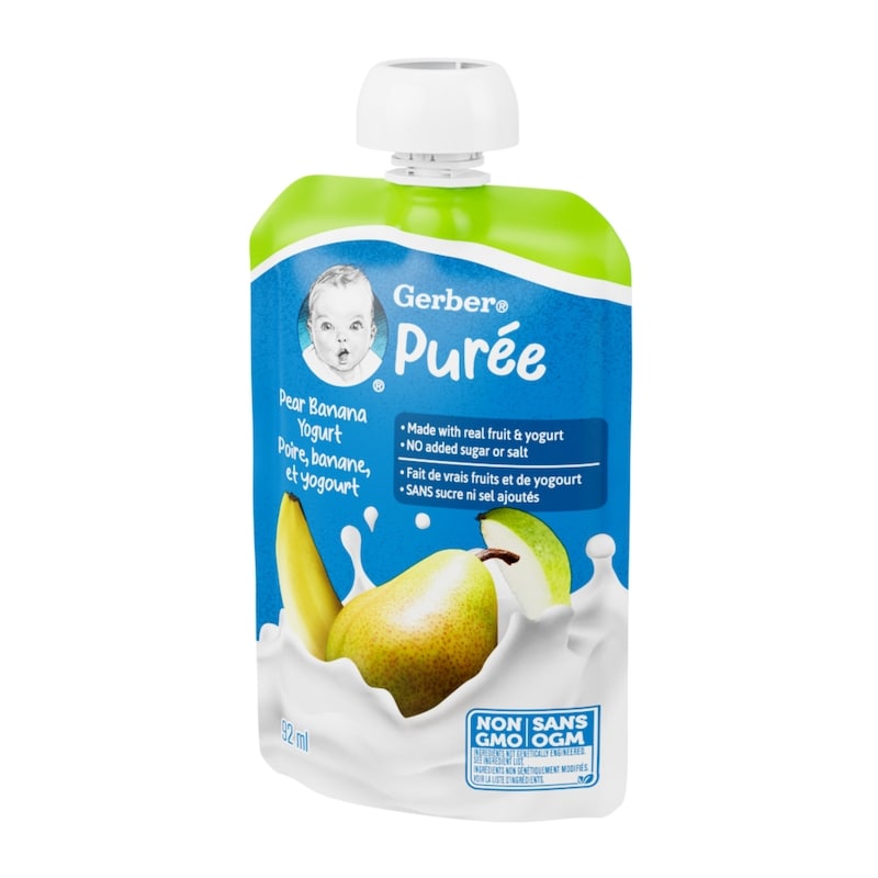 Pear Banana Yogurt Purée, Pouch