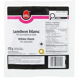 Royal White Ham Slices 175 g, $2.57/100g