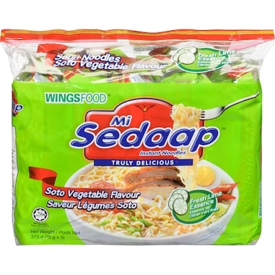 Mi Sedaap Mi Sedaap Instant Noodles Soto Vegetable Flavour 5x1.0 ea, $0.50/1ea