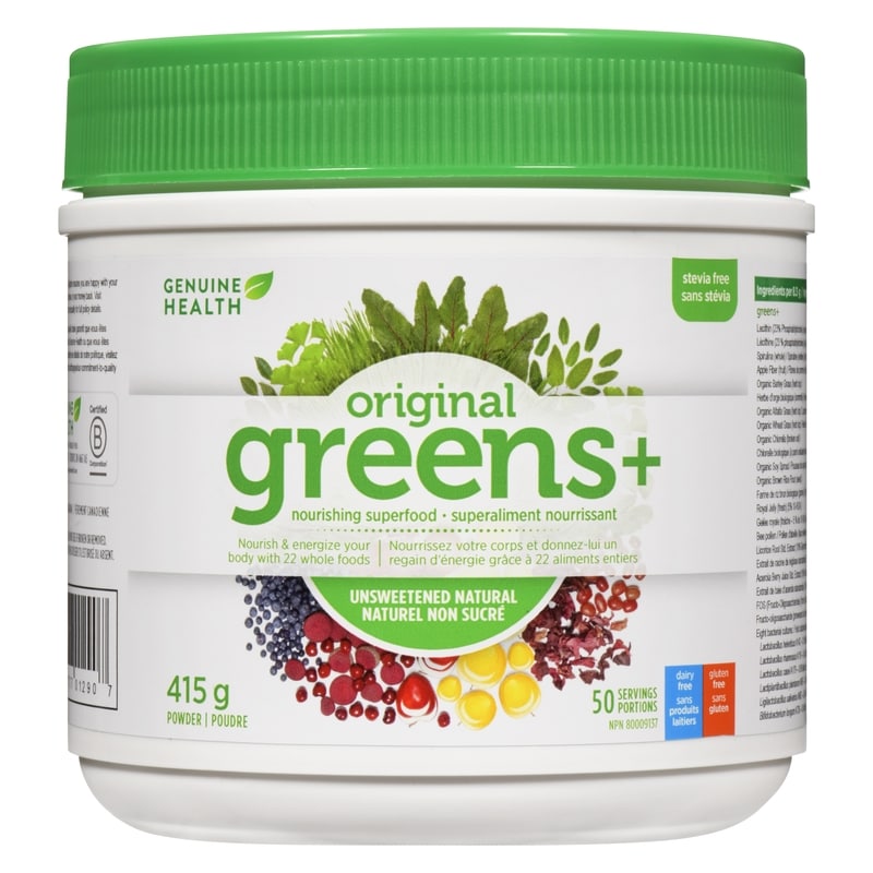 Nourishing Superfood Powder Original Greens+ Unsweetened Natural