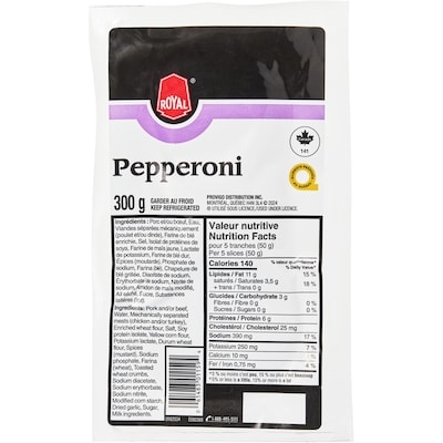 Royal Pepperoni 300 g, 1,33 $/100g