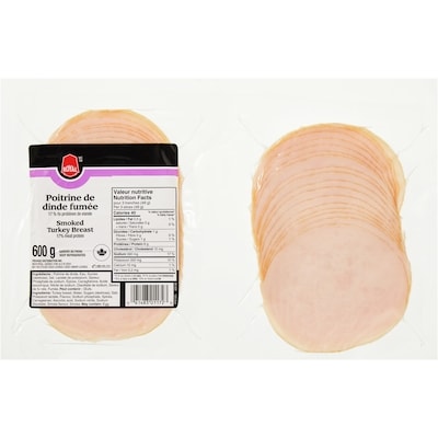 Royal Smoked Turkey Breast Slices 600 g, $1.83/100g