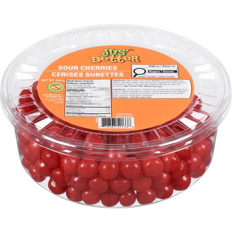 Jus' Better Sour Cherries - 550 g | Zehrs
