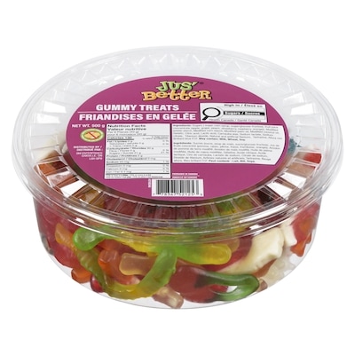 Jus' Better Gummy Treats 500 g, $1.30/100g