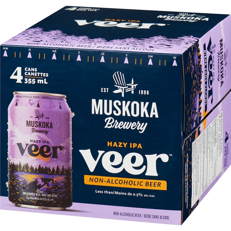 Veer Non-Alcoholic Beer Hazy Ipa, Case