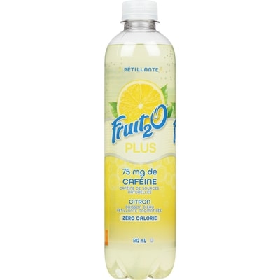 Fruit 2O Boisson d'eau pétillante aromatisée plus citron 502 ml, 0,38 $/100ml