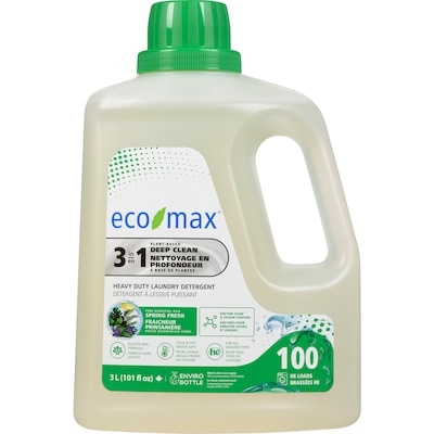 Eco-Max Heavy Duty Laundry Detergent Spring Fresh 3 l, $0.63/100ml