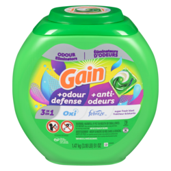 flings Laundry Detergent Pacs with Odor Defense, HE Compatible, 76 Ct, 3in1 Detergent Pacs with and Oxi, Super Fresh Blast Scent