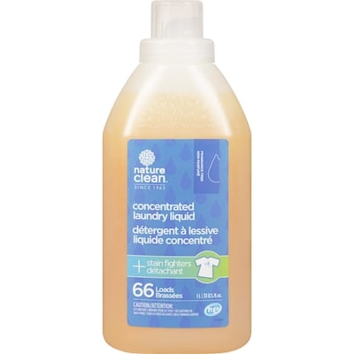 Nature Clean Laundry Liquid Concentrate Fragrance Free  1 l, $1.40/100ml