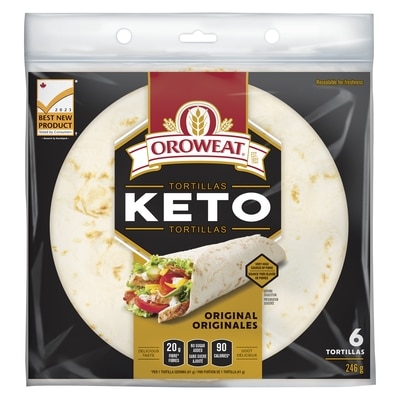 Oroweat Keto Tortillas Original 246 g, $2.96/100g