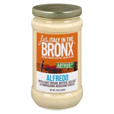 Little Italy In The Bronx Alfredo With Light Cream, Butter, Sea Salt & Parmigiano-Reggiano Cheese 425 g, $2.59/100g