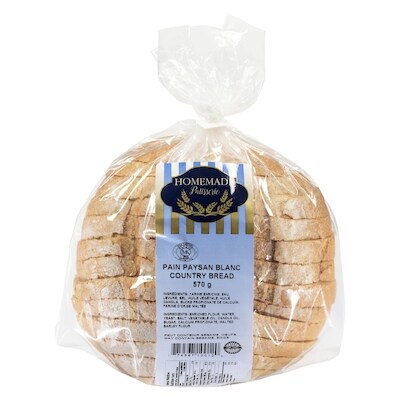 Homemade Kosher Country Bread 575 g, $0.87/100g