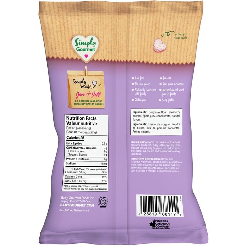 Blueberry Apple Puffies baby snack