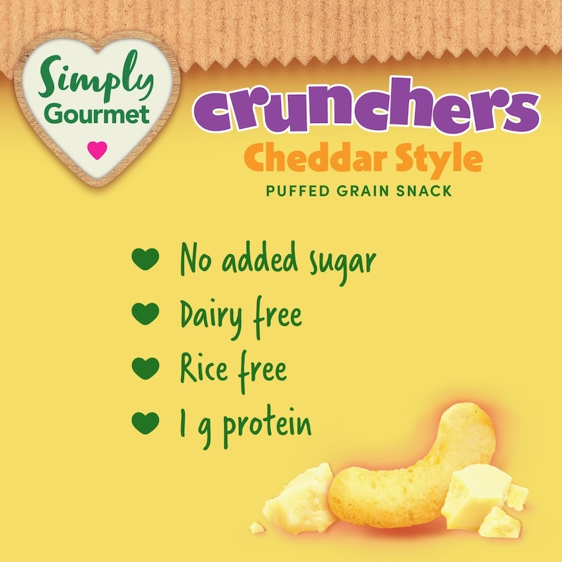 Cheddar Style Crunchers baby snack