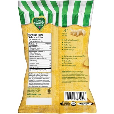 Collation biologique pour tous-petits biologique Crunchy Crocs au cheddar végétal