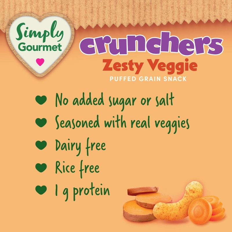 Zesty Veggie Crunchers baby snack