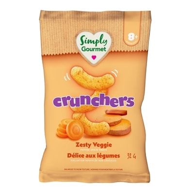 Baby Gourmet Collation pour bébé Crunchers Délice aux légumes 32 g, 9,34 $/100g