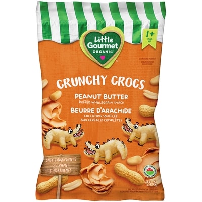 Baby Gourmet Collation biologique pour tous-petits biologique Crunchy Crocs au beurre d'arachide 35 g, 13,69 $/100g