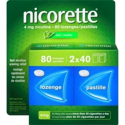 Nicorette Mint 4mg 80 lozenge 80 ea, $0.46/1ea