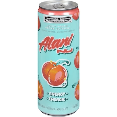 Alani Energy Energy Drink Juicy Peach 355 ml, $0.98/100ml