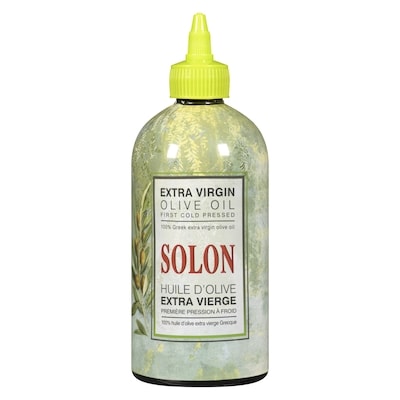 Solon 100% huile d'olive extra vierge grecque 500 ml, 2,00 $/100ml