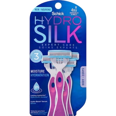 Schick Rasoir à 3 lames Hydro Silk, 4 ct 4 ea, 3,87 $/1ch