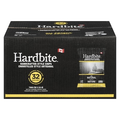 Hardbite Handcrafted-Style Chips All Natural Multi Pack 736 g, $2.44/100g