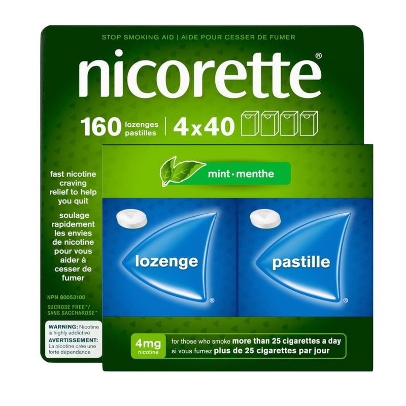 Nicorette Mint 4mg Lozenge - 160 ea | Zehrs