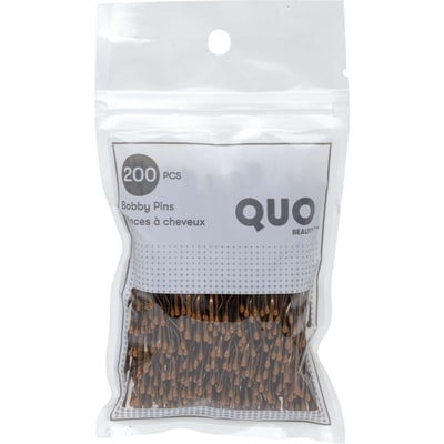 Quo Beauty Bobby Pins- Brown 200 ea, $0.03/1ea